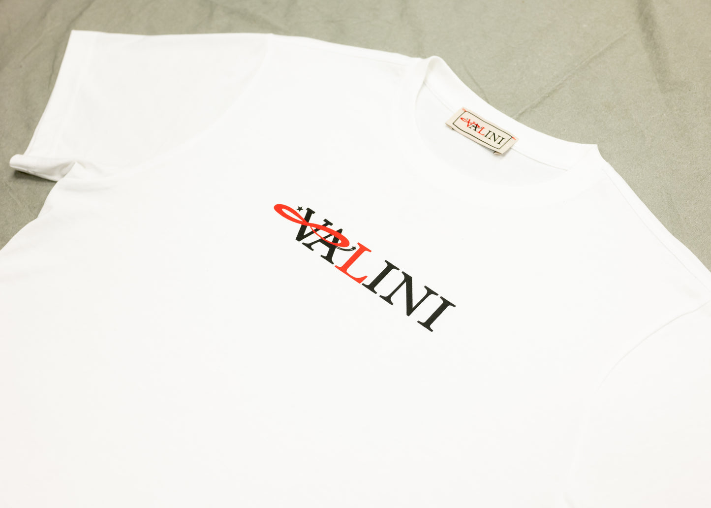 Valini White Classic Logo T Shirt