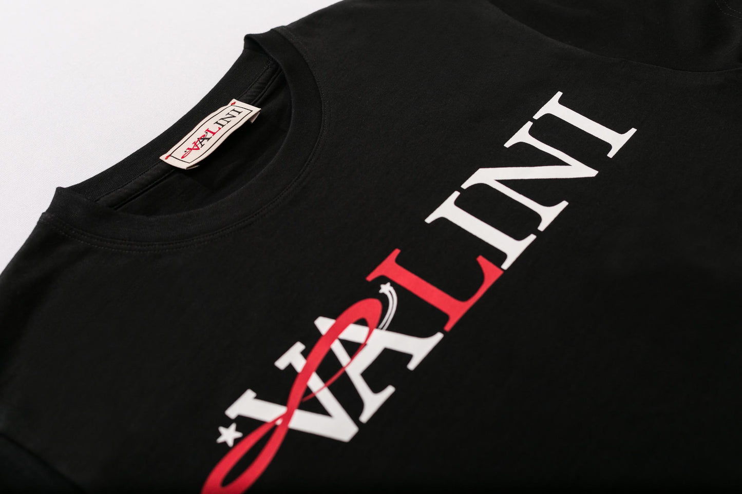 Valini Black Classic Logo T Shirt