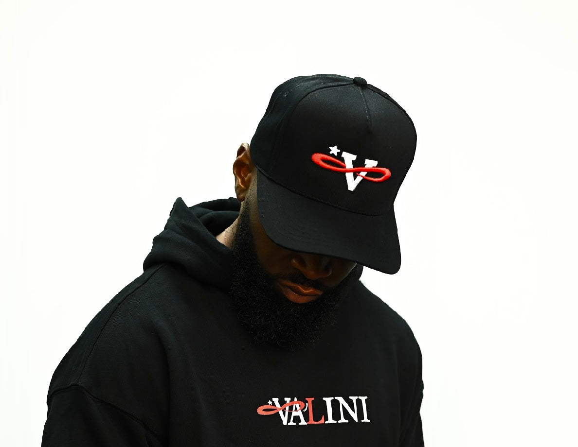 Valini Black Classic Logo Hoodie