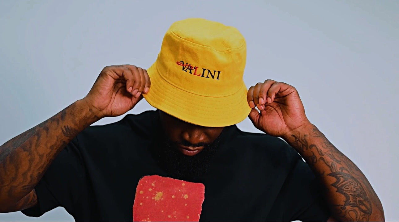 Valini Yellow Universal Denim Bucket Hat