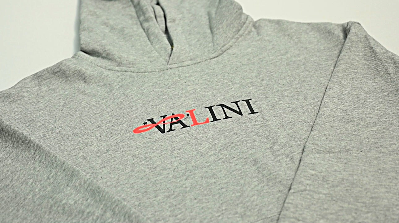 Valini Grey Classic Logo Hoodie