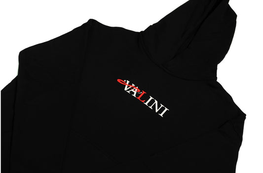 Valini Black Classic Logo Hoodie